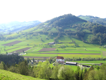 Fronberg vom Hofberg im Frühling
