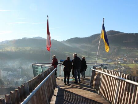 Skywalk in Kirchberg - liegt an der Route