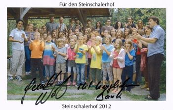 Wirth mit der Music Academy Gruppe 2012