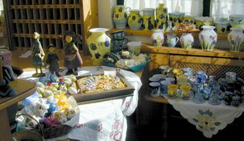 SH Shop in der Rezeption zur Osterzeit