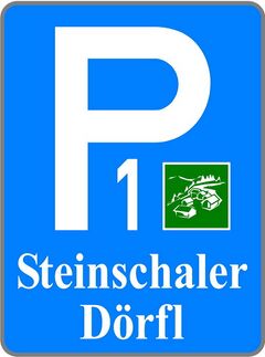 Schild Parkplatz 1