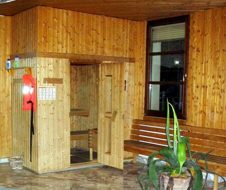 Sauna im Vierkanthof mit Ausgang ins Frei