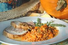 Steinschler Lammbraten mit Kürbis