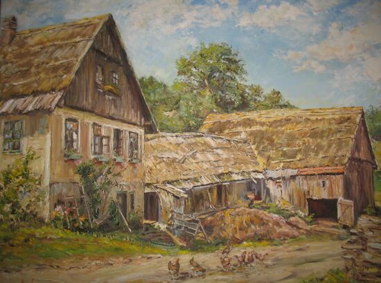 Alter Bauernhof Waitzgraben - Gemälde