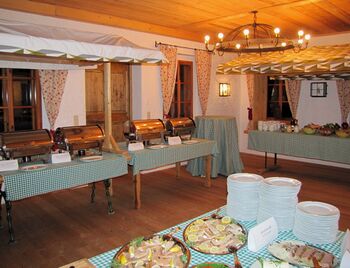 Buffet im DWH Sägeraum