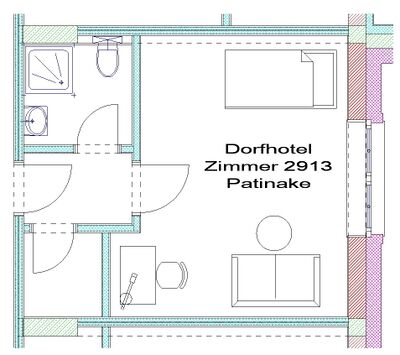Plan vom Zimmer 2913 - Pastinaken
