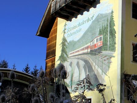 Mariazellerbahnbild an Ostseite Steinschalerhof