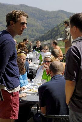 Frühstück auf der Terrasse