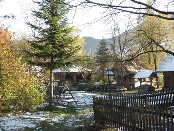 Blick auf Nostalgiegarten - Spätherbst