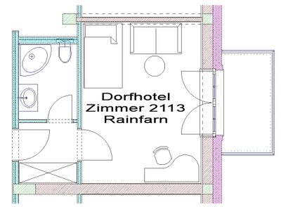 Plan Zimmer 2113 - Rainfarn