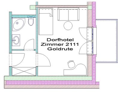 Plan Zimmer 2111 - Goldrute