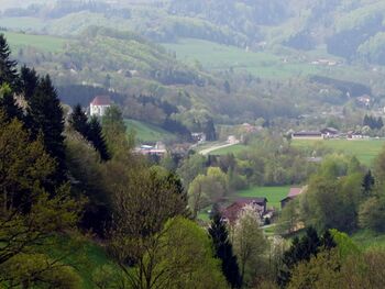 Blick vom Hochbrand-Weg auf die Andreaskirche