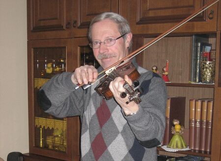 Josef Scharf mit Violine