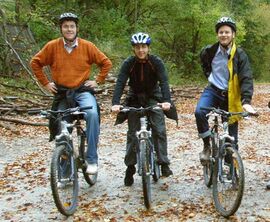 Mountainbiker im Steinschaler Dörfl