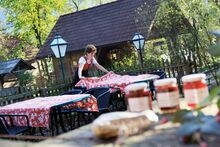 Terrasse im Nostalgiegarten