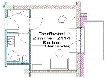 Plan Zimmer 2114 - Salbei-Gamander