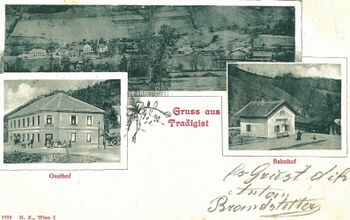 Alte Postkarte aus Tradigist 1901
