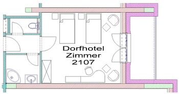 Plan Zimmer 2107 - Beinwell Zimmer
