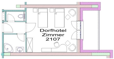 Plan Zimmer 2107 - Beinwell Zimmer