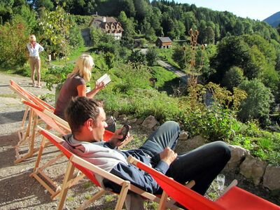 Vor dem Haus Talblick: entspannen in der Natur