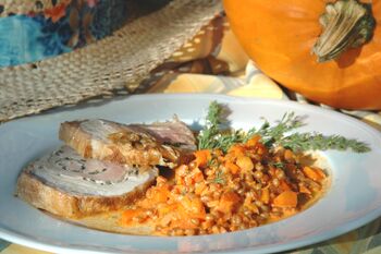 Steinschaler_Lammbraten mit_Kürbisgemüse