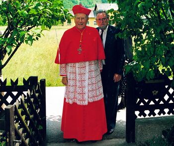 Kardinal König und Josef Fink - rechts