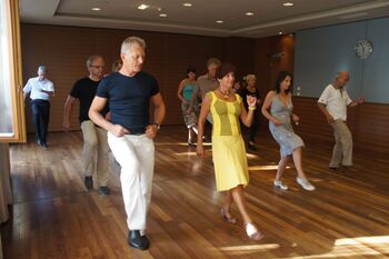 Spaß beim Line Dance