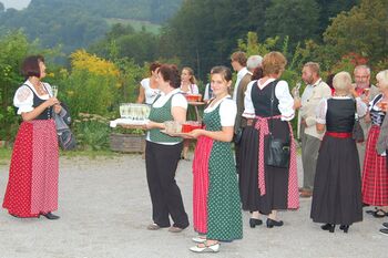 Empfang auf Terrasse beim Mostviertelfest 2012