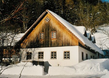 Herrenhaus im Winter