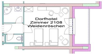 DH Plan Zimmer 2108 - Weidenröschen