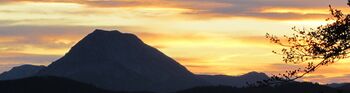 Ötscherblick Sonnenuntergang von der Loicheck-Wiese