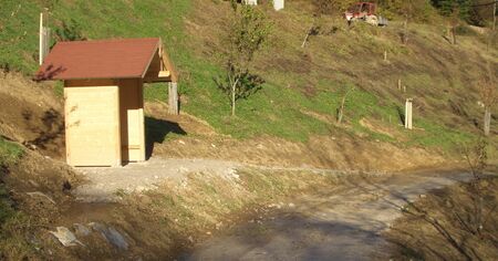 Alpiner Strandkorb bei Bau 2009