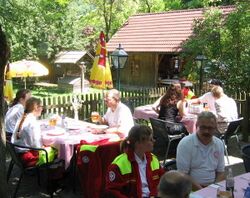 Terrasse im Sommer